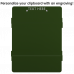 WhiteCoat Clipboard® ISO Centerfold Army Green